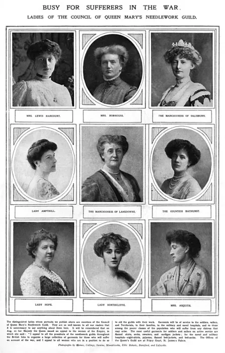 Framed Print : Ladies of the Council of Queen Marys Needlework Guild Framed Print : Ladies of the Council of Queen Marys Needlework Guild