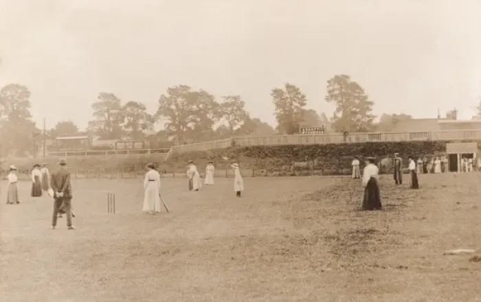 Framed Print : Ladies cricket match at Ascott under Wychwood Framed Print : Ladies cricket match at Ascott under Wychwood