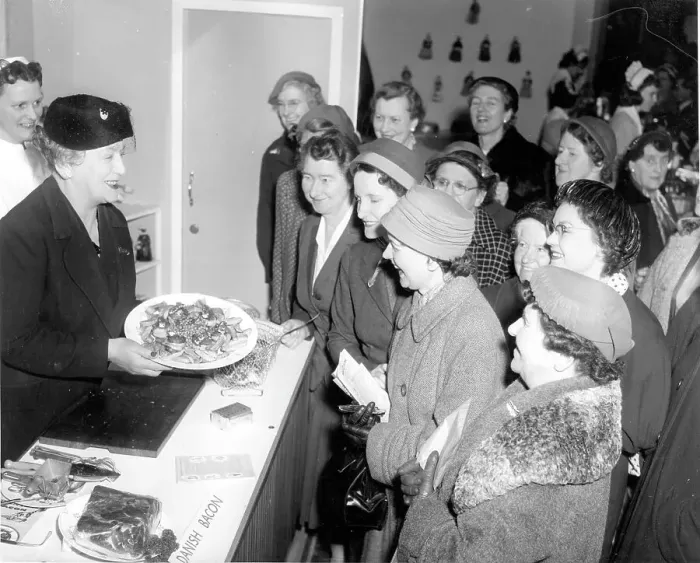 Framed Print : Ladies enjoying the food at a cookery demonstration Framed Print : Ladies enjoying the food at a cookery demonstration