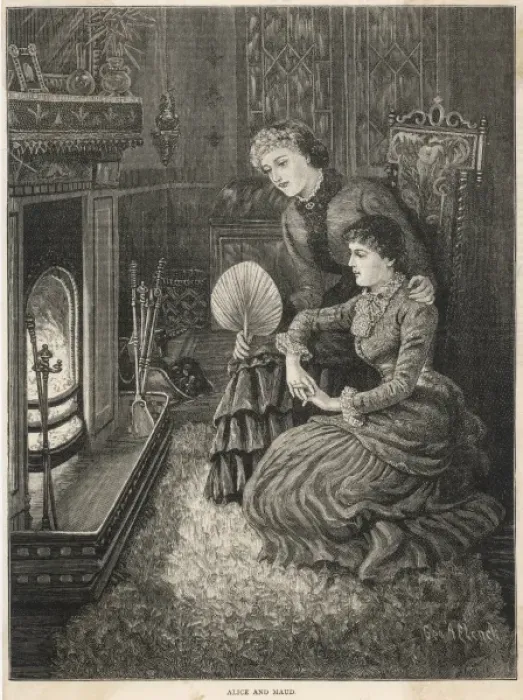 Framed Print : Ladies by a Fireside Framed Print : Ladies by a Fireside