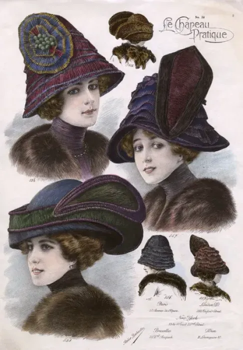 Framed Print : Ladies Hats manufactured by Atelier Bachwitz Framed Print : Ladies Hats manufactured by Atelier Bachwitz