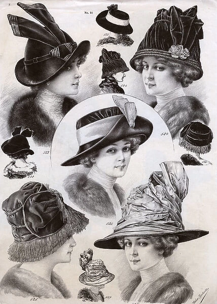 Ladies Hats manufactured by Atelier Bachwitz