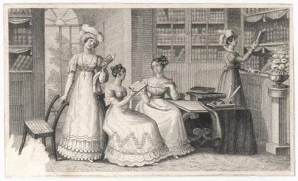 Ladies in a Library
