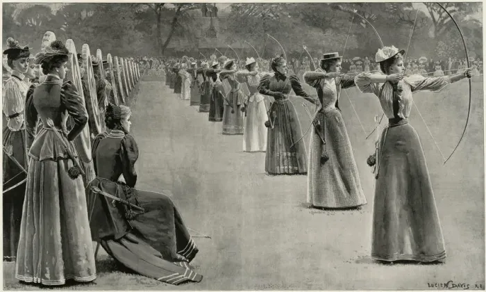 Framed Print : Ladies Meeting of the Toxophilite Society, Regents Park Framed Print : Ladies Meeting of the Toxophilite Society, Regents Park