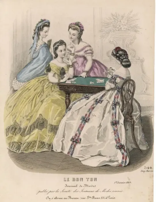 Framed Print : Ladies Playing Cards Framed Print : Ladies Playing Cards