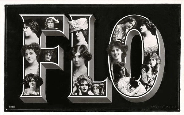 Ladies Name postcard - FLO