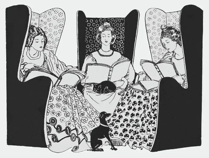 Framed Print : Ladies Reading Framed Print : Ladies Reading