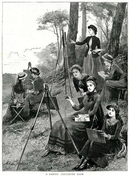 Ladies sketching club 1885