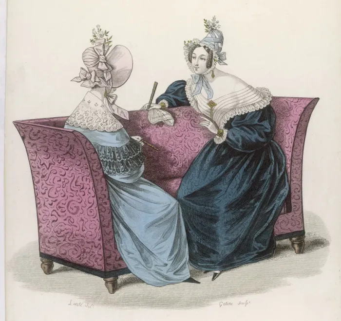 Framed Print : Two Ladies Talking Framed Print : Two Ladies Talking
