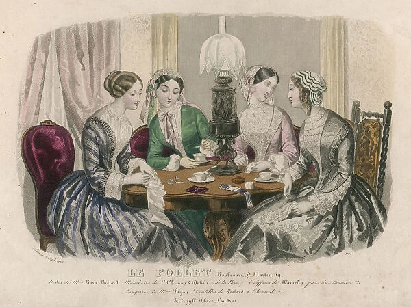 FOUR LADIES TAKE TEA