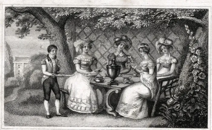 Framed Print : Ladies tea party with samovar Framed Print : Ladies tea party with samovar