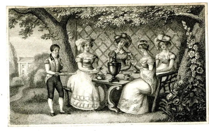 Framed Print : Ladies tea party with samovar Framed Print : Ladies tea party with samovar