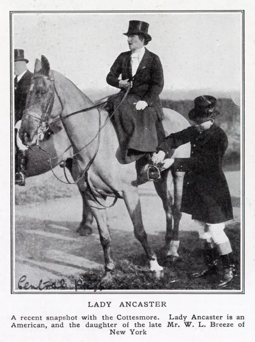Framed Print : Lady Ancaster, formerly Miss Eloise Breese, out with the Cottesmore Hunt in 1923 Framed Print : Lady Ancaster, formerly Miss Eloise Breese, out with the Cottesmore Hunt in 1923