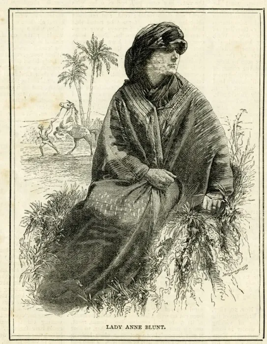 Framed Print : Lady Anne Blunt, traveller in Arabia and the Middle East Framed Print : Lady Anne Blunt, traveller in Arabia and the Middle East