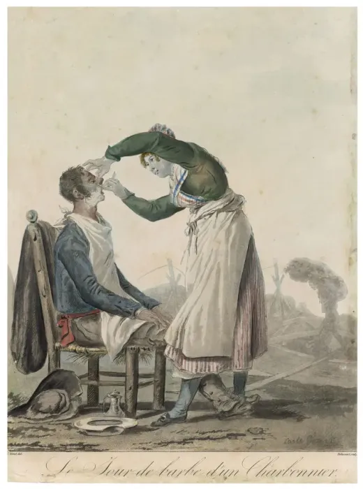Framed Print : Lady Barber Vernet Framed Print : Lady Barber Vernet