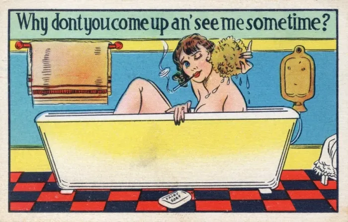 Framed Print : Lady in the Bath - Provocative Framed Print : Lady in the Bath - Provocative