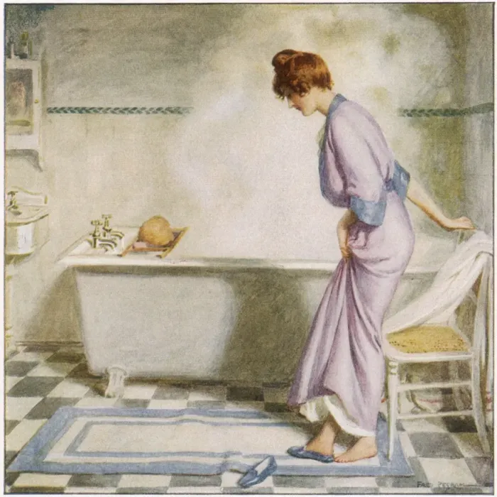 Framed Print : Lady about to Bathe Framed Print : Lady about to Bathe