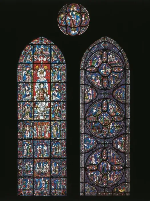 Framed Print : Our Lady of the Beatiful Window. ca. 1180. FRANCE Framed Print : Our Lady of the Beatiful Window. ca. 1180. FRANCE