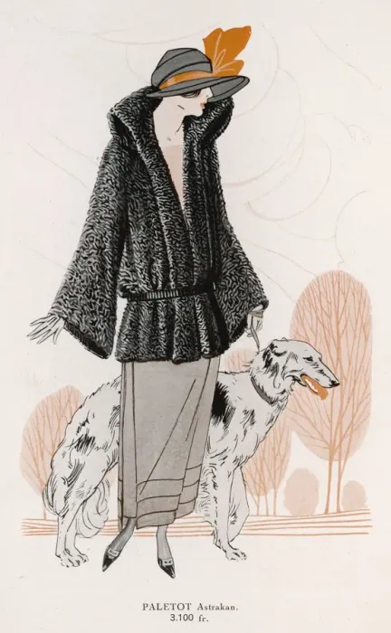 Framed Print : LADY WITH BORZOI Framed Print : LADY WITH BORZOI