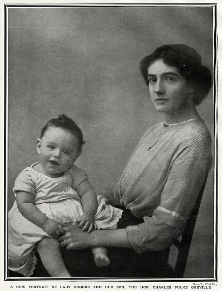 Lady Brooke with baby Charles Fulke Greville