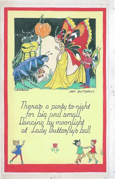 Framed Print : Lady Butterfly - There's a party to-night / for big and smal? Framed Print : Lady Butterfly - There's a party to-night / for big and smal?