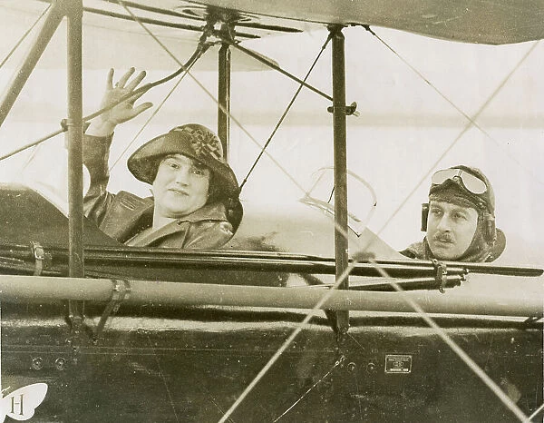 Lady Cobham and Sir Alan Cobham's fourth survey flight