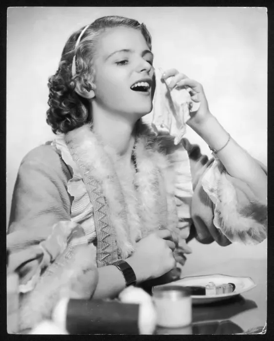 Framed Print : Lady with a Cold 1930S Framed Print : Lady with a Cold 1930S
