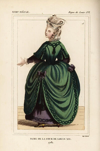 Lady of the court of King Louis XVI, France, 1782