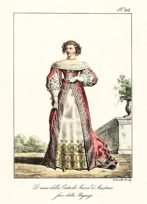 Framed Print : Lady at the court of Queen Anne of Austria, circa 1650 Framed Print : Lady at the court of Queen Anne of Austria, circa 1650