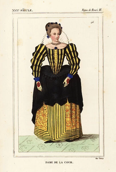 Lady of the court, reign of King Henri III of France