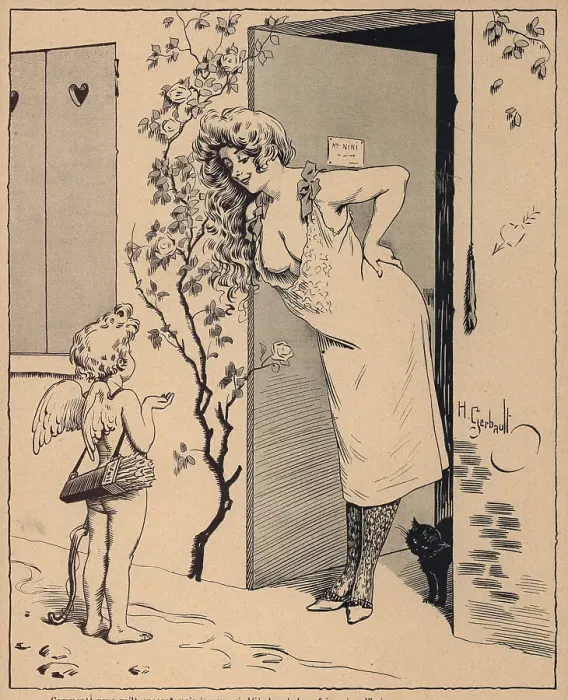 Framed Print : Lady and Cupid Framed Print : Lady and Cupid