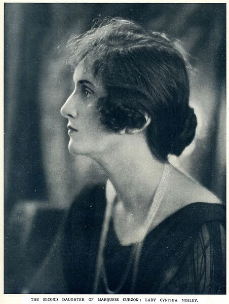 Lady Cynthia Mosley (1898 1933), second daughter of Marquess Curzon of Kedleston