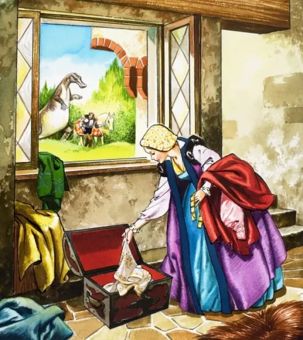 Framed Print : The Lady and the Dragon Framed Print : The Lady and the Dragon