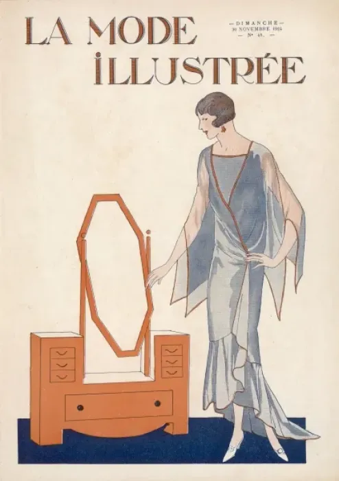 Framed Print : Lady / Dressing Table 1924 Framed Print : Lady / Dressing Table 1924