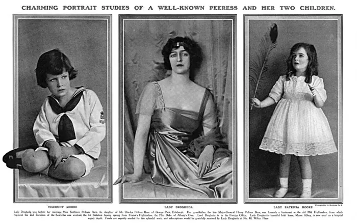Framed Print : Lady Drogheda and her children, 1916 Framed Print : Lady Drogheda and her children, 1916