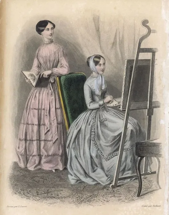 Framed Print : Lady at Her Easel Framed Print : Lady at Her Easel
