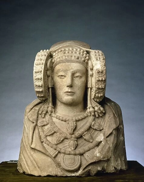 Lady of Elche. Iberian sculpture. 4th century BC