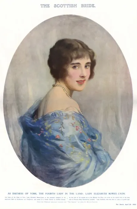 Framed Print : Lady Elizabeth Bowes-Lyon, Duchess of York Framed Print : Lady Elizabeth Bowes-Lyon, Duchess of York