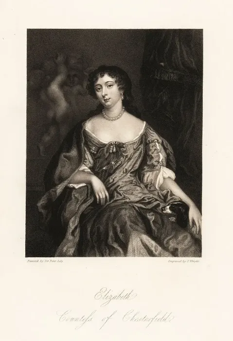 Framed Print : Lady Elizabeth Stanhope, Countess of Chesterfield, 1640-1665
