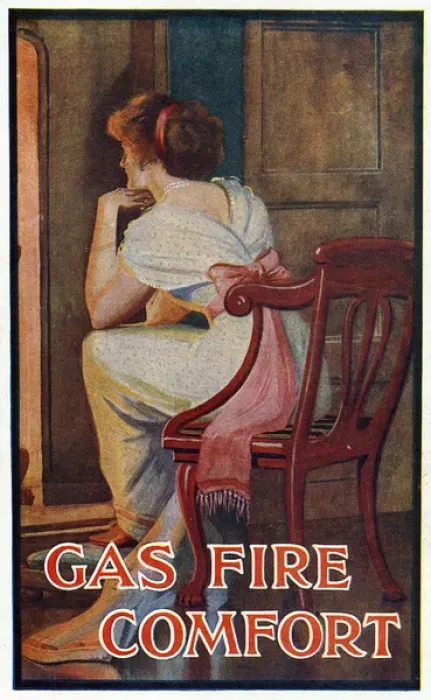 Framed Print : Lady before Fire Framed Print : Lady before Fire