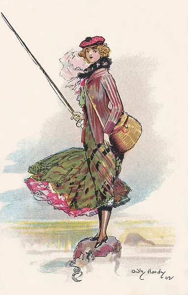 A Lady Fishing