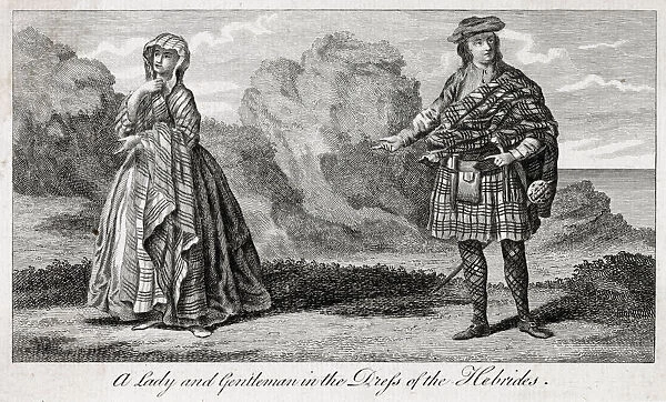 A lady and gentleman of the Hebrides Date: circa 1770