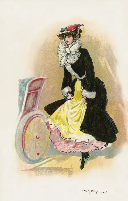 Framed Print : A lady getting into her car Framed Print : A lady getting into her car