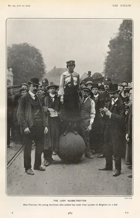 Framed Print : The Lady Globe-Trotter, Miss Florence Framed Print : The Lady Globe-Trotter, Miss Florence