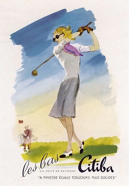 Lady Golfer  /  1950  /  Advert