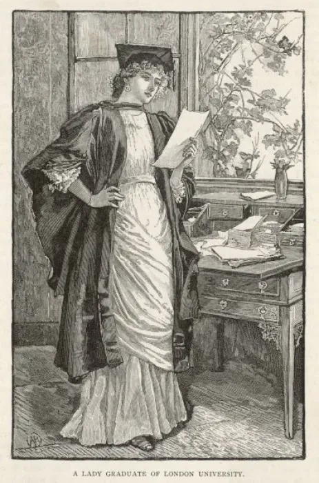 Framed Print : Lady Graduate 1885 Framed Print : Lady Graduate 1885