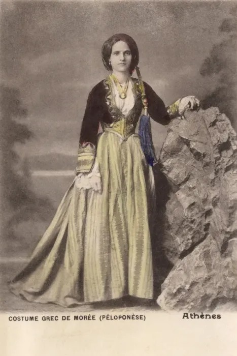 Framed Print : Lady in Greek Costume Framed Print : Lady in Greek Costume