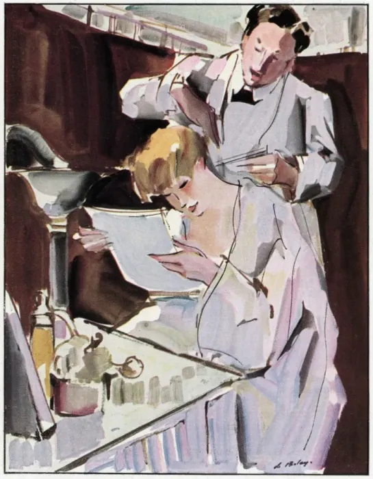 Framed Print : Lady / Hairdresser 1933 Framed Print : Lady / Hairdresser 1933