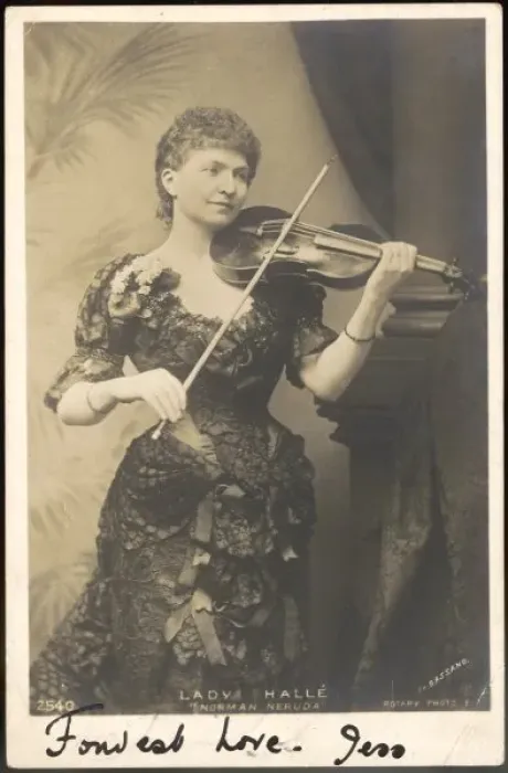 Framed Print : Lady Halle Plays Violin Framed Print : Lady Halle Plays Violin