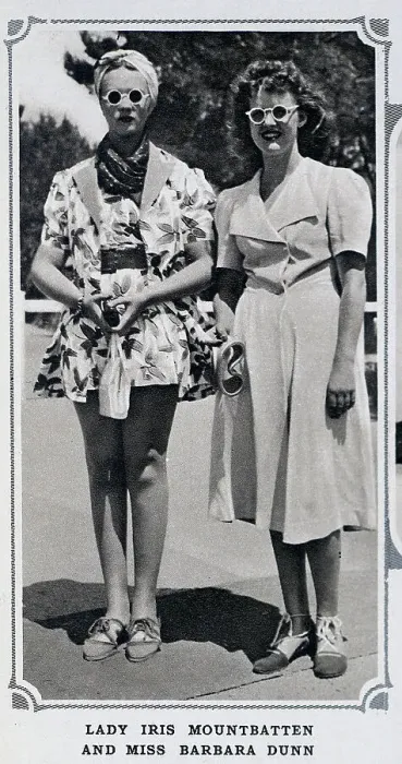 Framed Print : Lady Iris Mountbatten and Miss B Dunn Framed Print : Lady Iris Mountbatten and Miss B Dunn